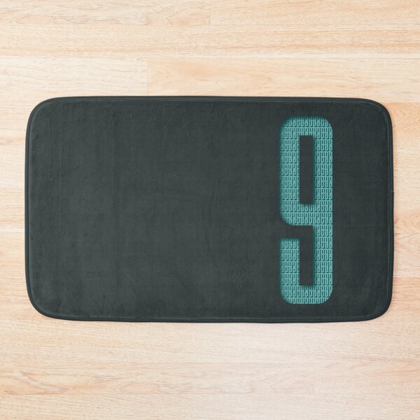 Item preview, Giant teal numeral 9 with 369 texture in shadow - the complete, perfected and divine number designed and sold by MunsyArt.