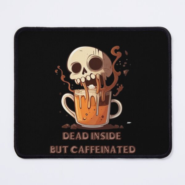 Item preview, Kawaii skull dead inside but caffeinated funny designed and sold by AliensWin.