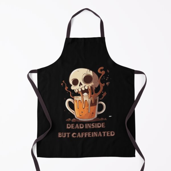 Item preview, Kawaii skull dead inside but caffeinated funny designed and sold by AliensWin.