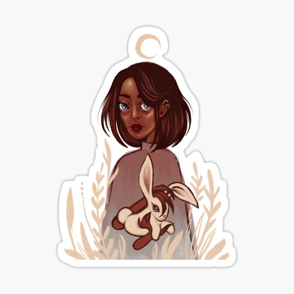 Bunny in Hand Sticker