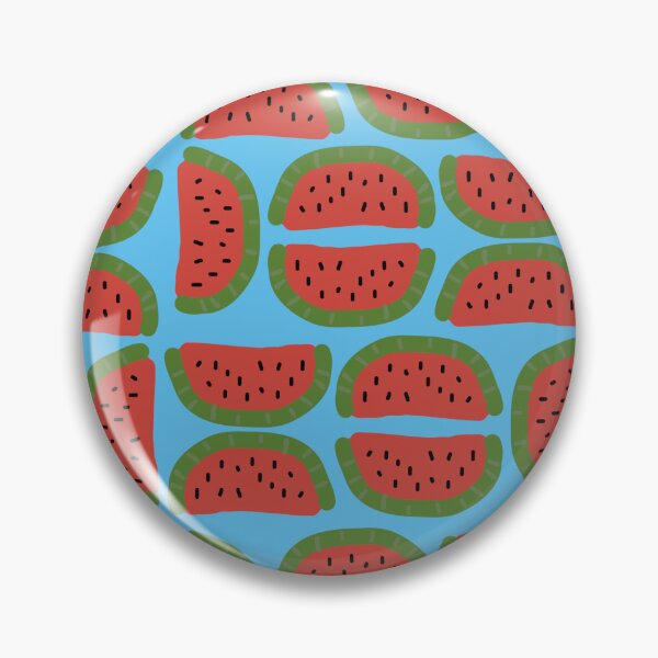 Item preview, Fresh Watermelon! - Summer fruit - Blue Background designed and sold by mollye15.