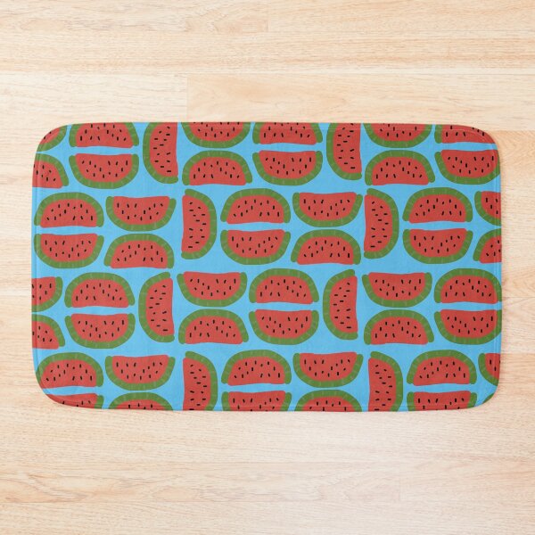 Item preview, Fresh Watermelon! - Summer fruit - Blue Background designed and sold by mollye15.