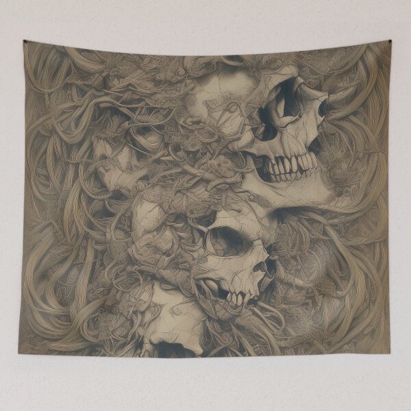 Item preview, Macabre Skulls designed and sold by SinisterScribs.