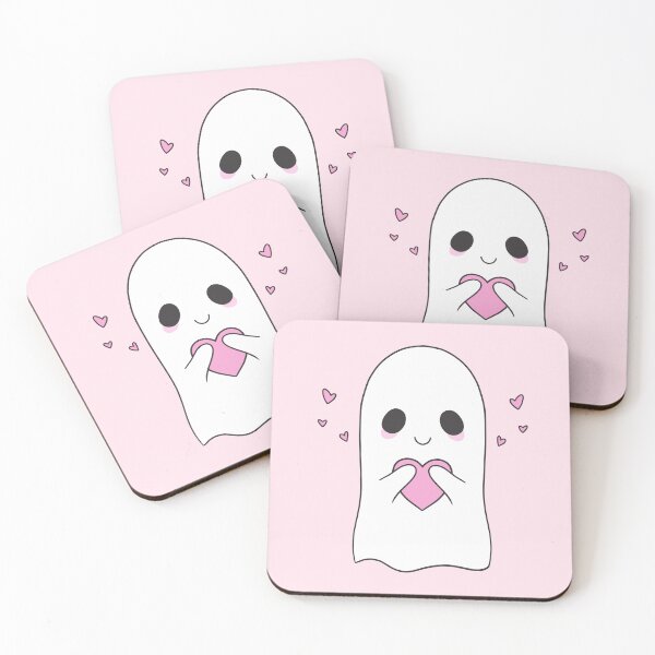 Item preview, Pink Cute Kawaii Spooky Ghost designed and sold by Eccentric-Shop.