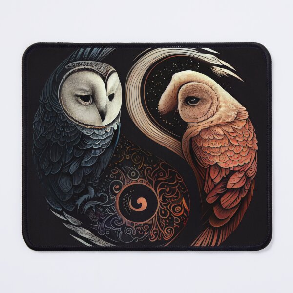 Item preview, Yin And Yang Owl designed and sold by PipikaArt.