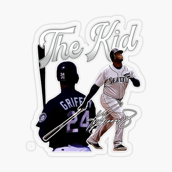 LIMITED: Baseball Art - Ken Griffey Jr. - The Swing Sticker for Sale by  VintageTeesNow