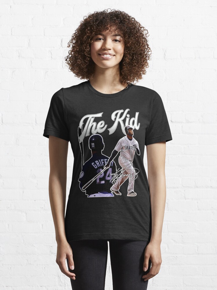 Ken Griffey Jr The Kid Seattle Baseball Legend Signature Vintage Retro 80s  90s Bootleg Rap Style Essential T-Shirt for Sale by georgiyigsub