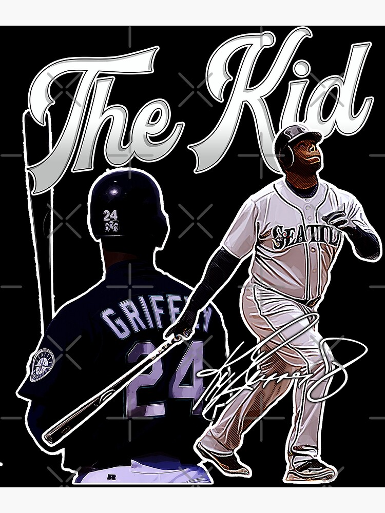 Ken Griffey Jr The Kid Seattle Baseball Legend Signature Vintage Retro 80s  90s Bootleg Rap Style Sticker for Sale by LedanWyman