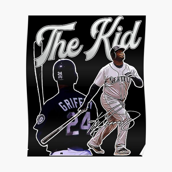 Ken Griffey Jr The Kid Seattle Baseball Legend Signature Vintage Retro 80s 90s Bootleg Rap Style Hip-hop Music Men's Premium T-Shirt | Redbubble