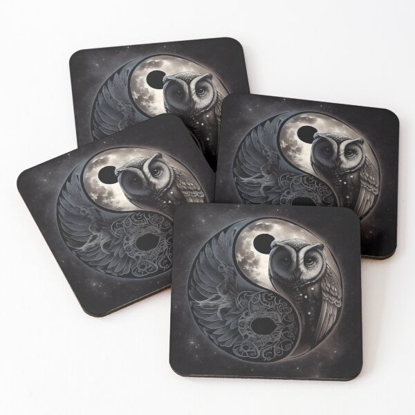 Item preview, Yin And Yang Owl designed and sold by PipikaArt.