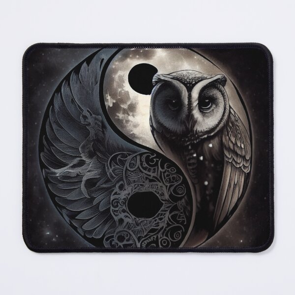 Item preview, Yin And Yang Owl designed and sold by PipikaArt.