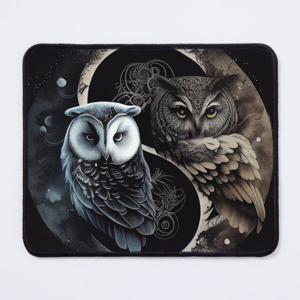Item preview, Yin And Yang Owl designed and sold by PipikaArt.
