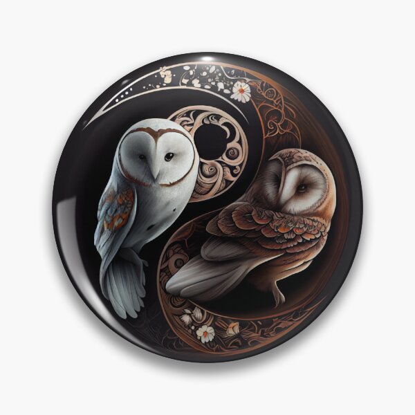 Item preview, Yin And Yang Owl designed and sold by PipikaArt.