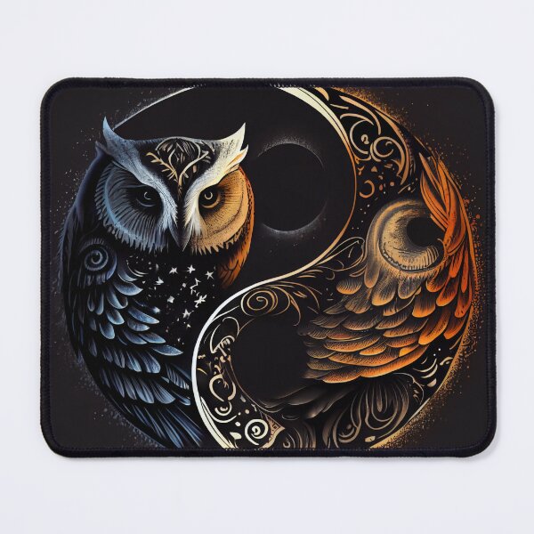 Item preview, Yin And Yang Owl designed and sold by PipikaArt.
