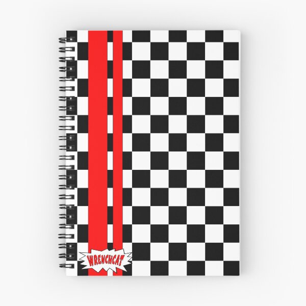Item preview, Gnarly Checkerboard with Racing Stripe designed and sold by wrenchcat.