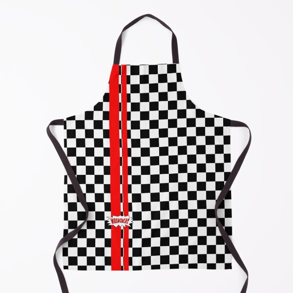 Item preview, Gnarly Checkerboard with Racing Stripe designed and sold by wrenchcat.