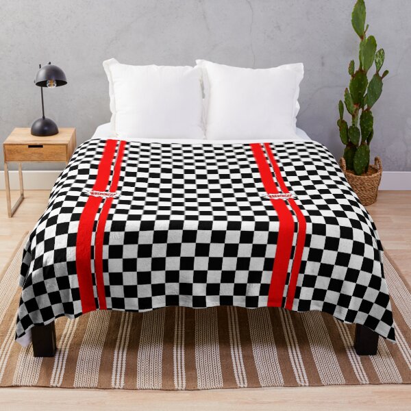 Item preview, Gnarly Checkerboard with Racing Stripe designed and sold by wrenchcat.