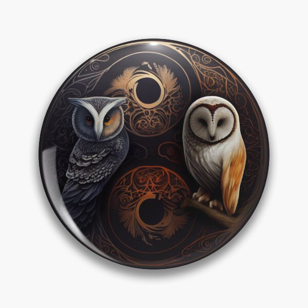 Item preview, Yin And Yang Owl designed and sold by PipikaArt.