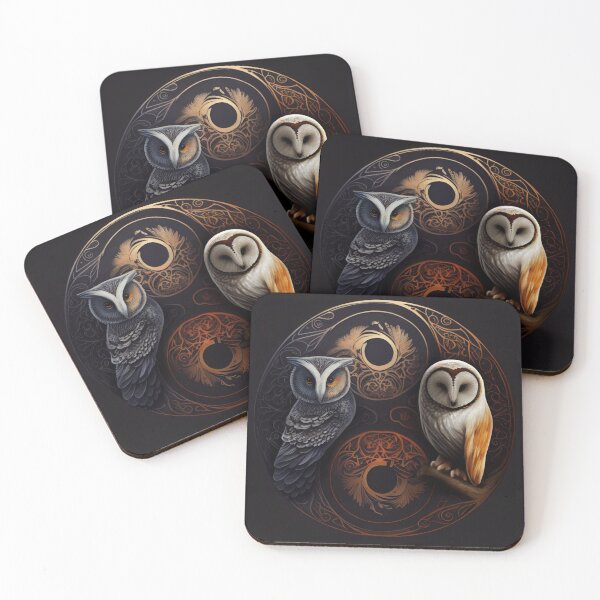 Item preview, Yin And Yang Owl designed and sold by PipikaArt.