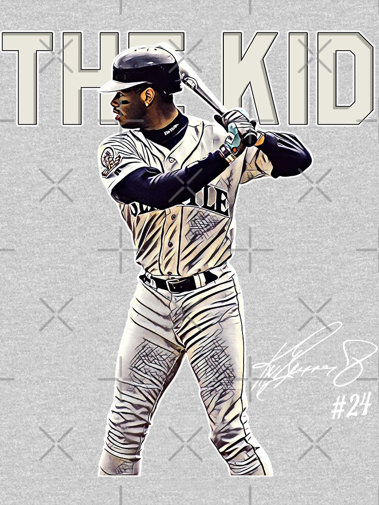 Ken Griffey Jr The Kid Seattle Baseball Legend Signature Vintage Retro 80s  90s Bootleg Rap Style | Poster