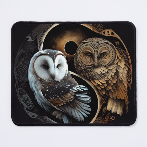 Item preview, Yin And Yang Owl designed and sold by PipikaArt.