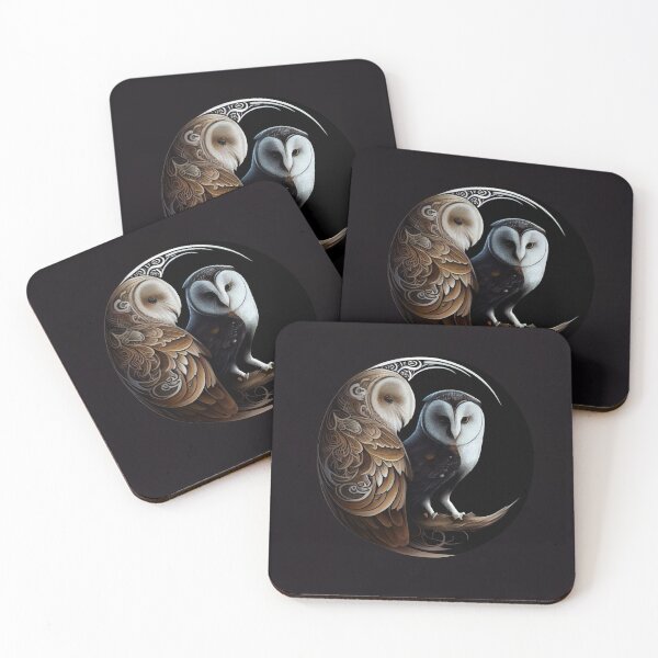 Item preview, Yin And Yang Owl designed and sold by PipikaArt.