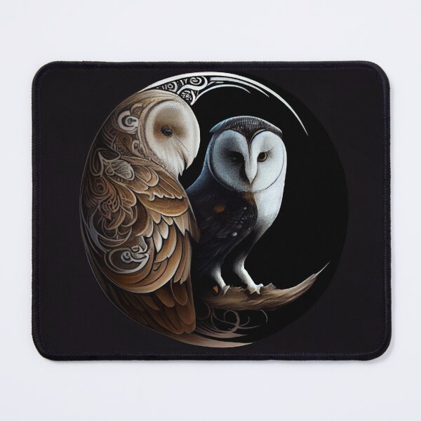 Item preview, Yin And Yang Owl designed and sold by PipikaArt.