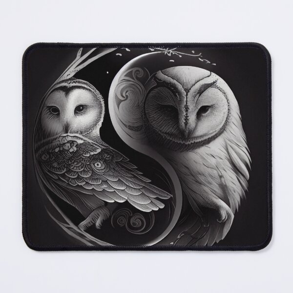 Item preview, Yin And Yang Owl designed and sold by PipikaArt.