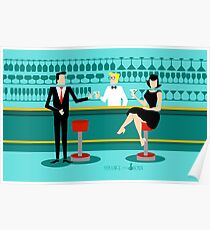 1960s Retro Cocktail Lounge Poster