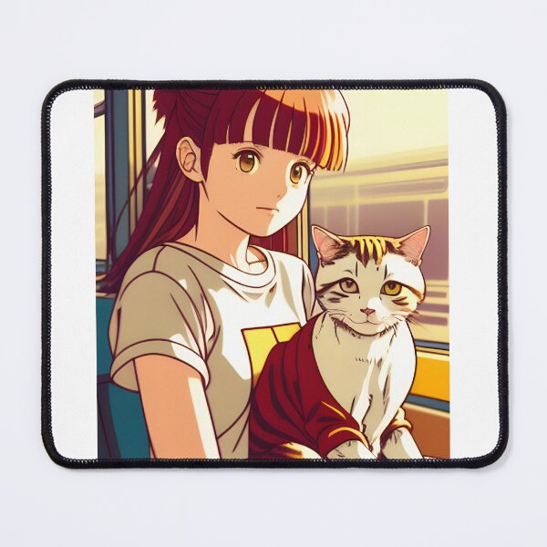 Item preview, Sayori Neko Anime Girl designed and sold by CheeseBlueprint.
