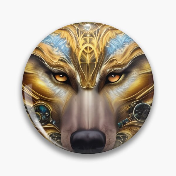 Item preview, Golden wolf artwork designed and sold by Itzjustlife.