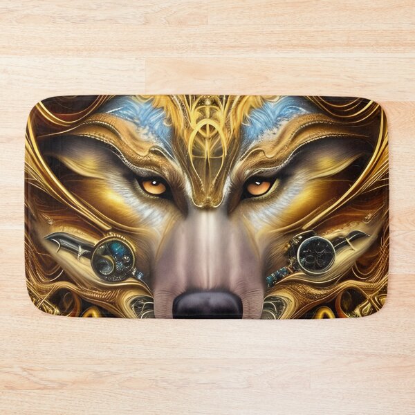 Item preview, Golden wolf artwork designed and sold by Itzjustlife.