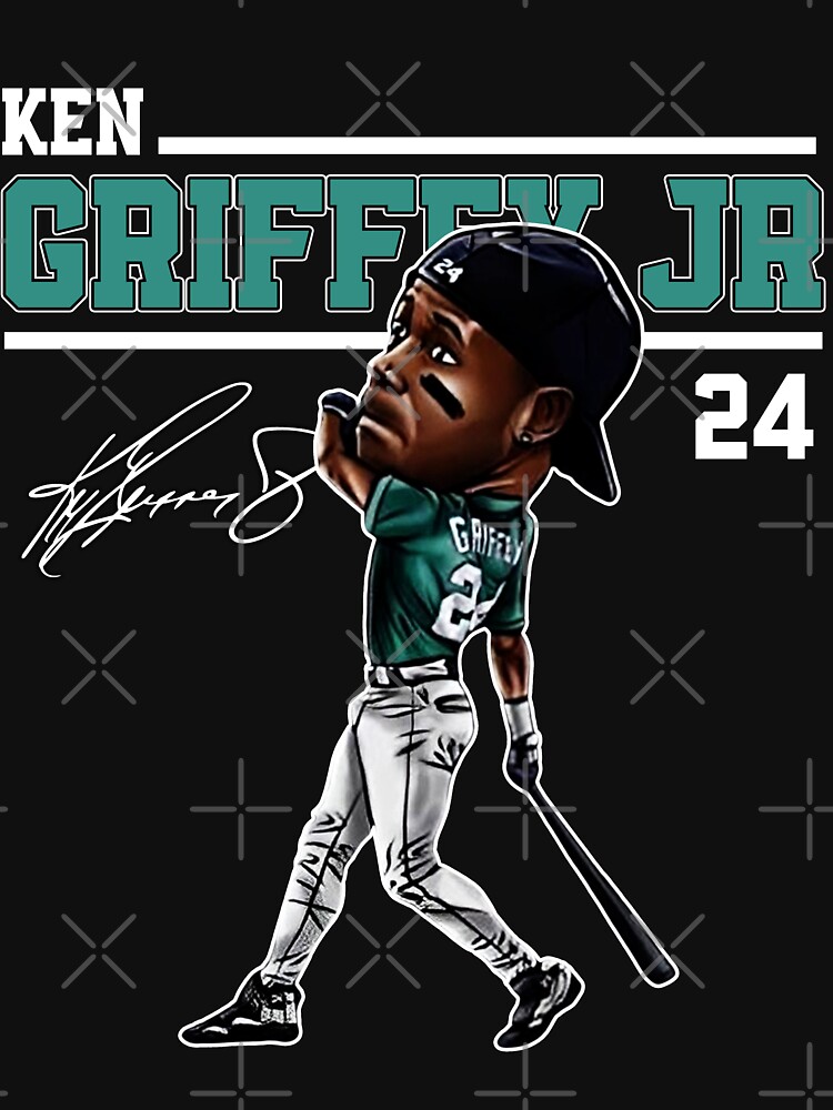 Ken Griffey Jr The Kid Seattle Baseball Legend Signature Vintage Retro 80s  90s Bootleg Rap Style | Sticker