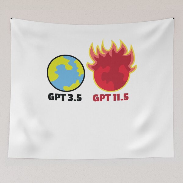 Item preview, Chat GPT Future Of Artificial Intelligence Earth On Fire GPT Ai Joke Meme designed and sold by doseofwin.