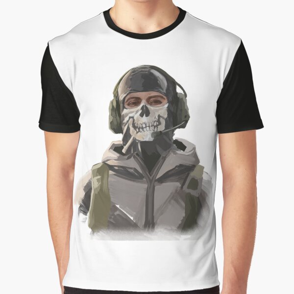 Modern Warfare II Ghost Art Black T-Shirt