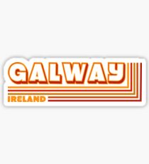 Retro Galway Ireland Traveler Sticker