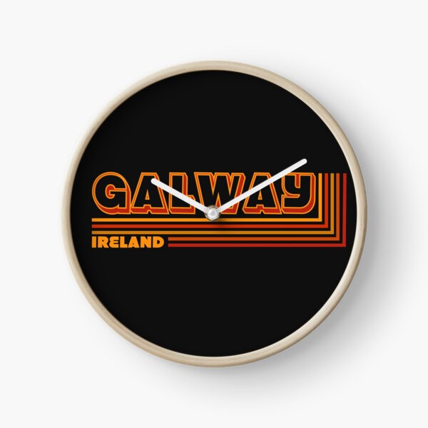 Retro Galway Ireland Traveler Clock