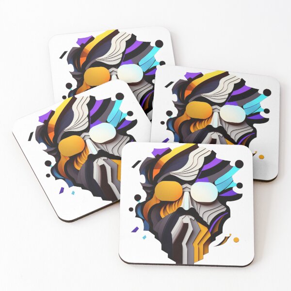 Item preview, Abstract Dude, Abstract Portrait Illustration designed and sold by FromAIwithLove.