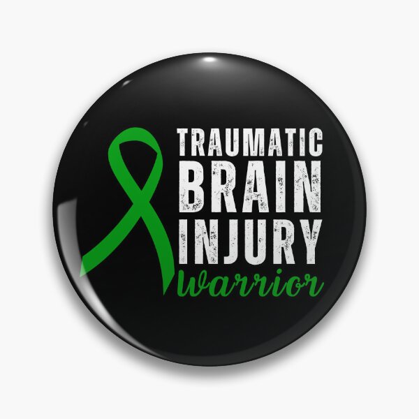 Item preview, Traumatic Brain Injury Warrior with Green Ribbon designed and sold by Simple429.