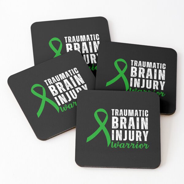 Item preview, Traumatic Brain Injury Warrior with Green Ribbon designed and sold by Simple429.
