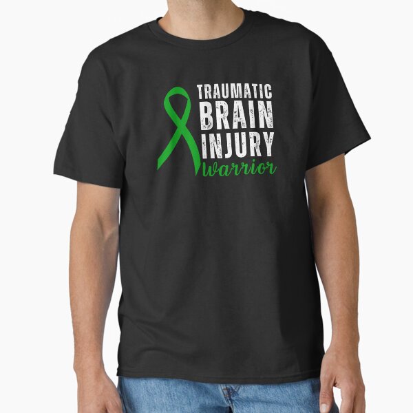 Item preview, Traumatic Brain Injury Warrior with Green Ribbon designed and sold by Simple429.