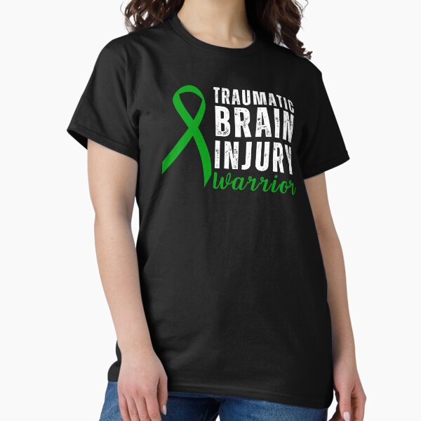 Item preview, Traumatic Brain Injury Warrior with Green Ribbon designed and sold by Simple429.