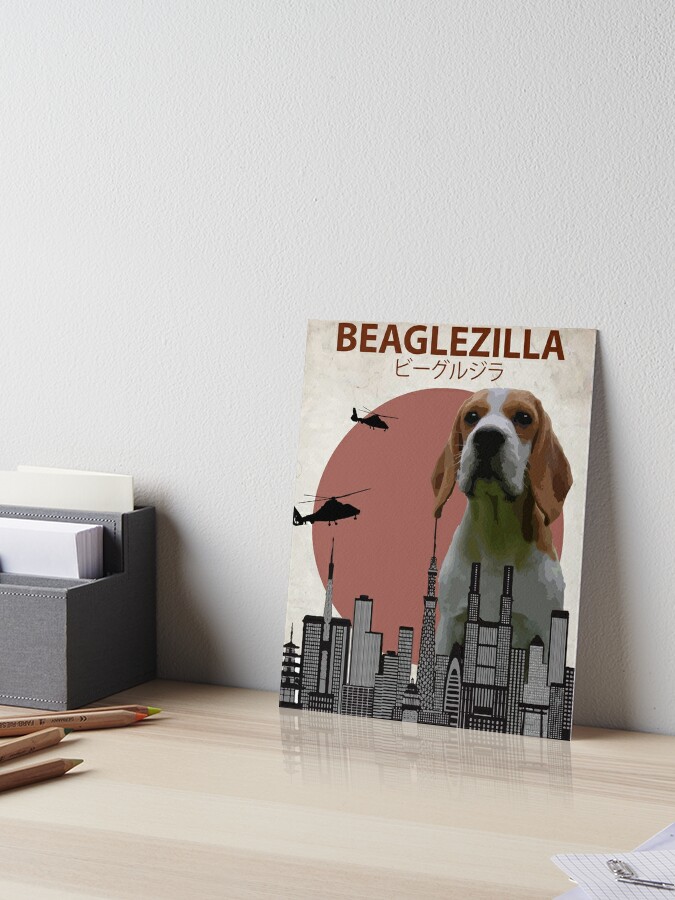 Beagle Hound Dog in Flat Cap Prints 5x7 and 8x10 Poster Scent 