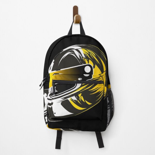 Item preview, Black Yellow motorcycle helmet designed and sold by DreamMeArt.