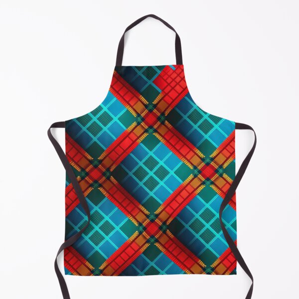 Artikelvorschau, Blaugrünes und rotes Quadrat-Plaid-Muster entworfen und verkauft von Juliascutecornr.