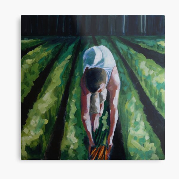 CAMERON AND CARROTS Metal Print