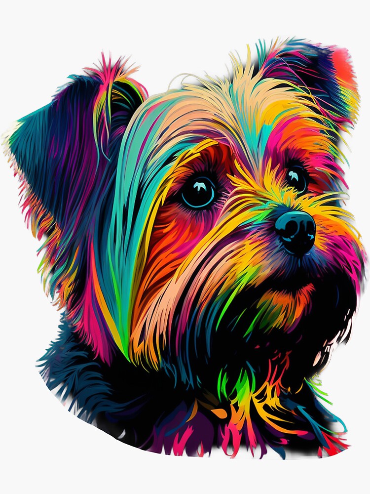 Colorful yorkies hot sale