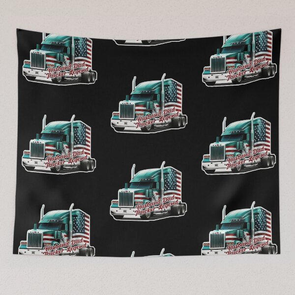 Item preview, Husband Dad Trucker Legend, USA flag designed and sold by pixeldizajn.
