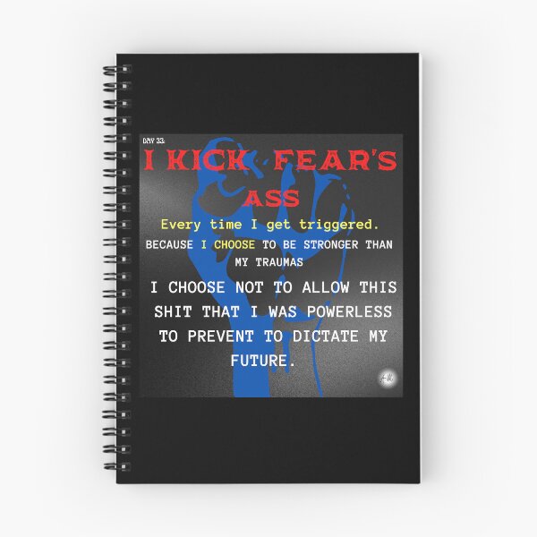 Item preview, Day 33 of the year: I kick fear's ass! designed and sold by BuddyBoots.