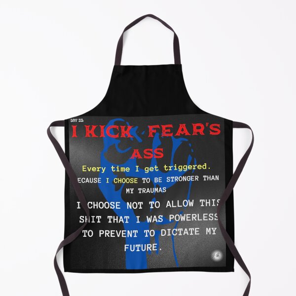 Item preview, Day 33 of the year: I kick fear's ass! designed and sold by BuddyBoots.